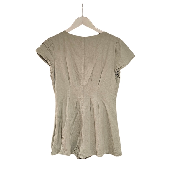 Linen Blend Romper - Picture 3 of 4